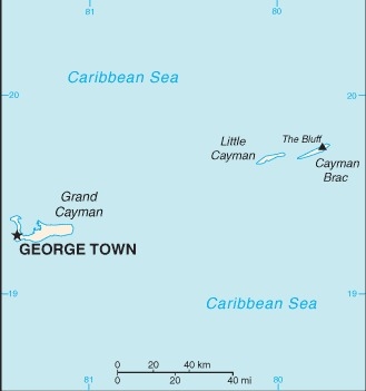 Muslim Friendly Travel Map of Cayman Islands